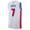 Maillot Basket Homme Detroit Pistons Killian Hayes 7 2022-23 Nike Association Edition Blanc Swingman